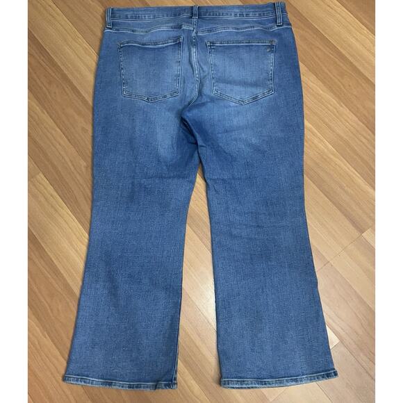 Madewell Mid-Rise Kick Out Stretch Womens Jeans Blue Size 32 Petite - Picture 4 of 11